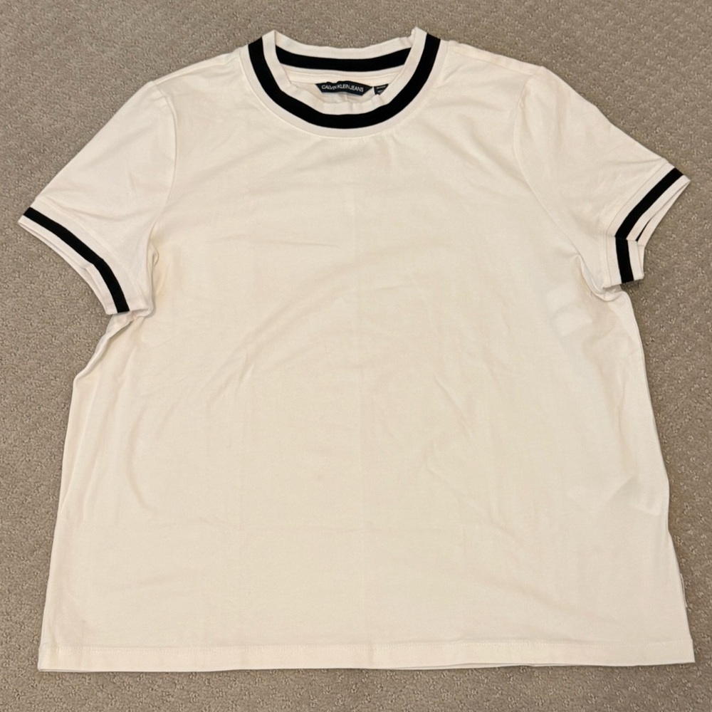 Calvin Klein Jeans white/black T-Shirt